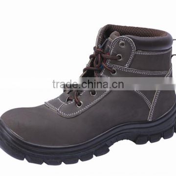 PU injection cow leather safety shoes