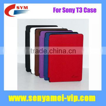 New Book Style PU Leather Case Cover for Sony PRS T3 eBook Reader Tablet Case