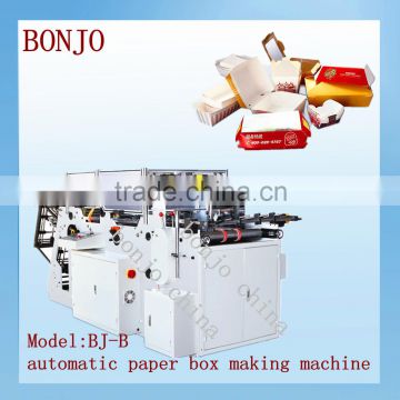 automatic paper box folding and gluing machine,speed 60--160pcs/min,china top manufacture in zhejiang