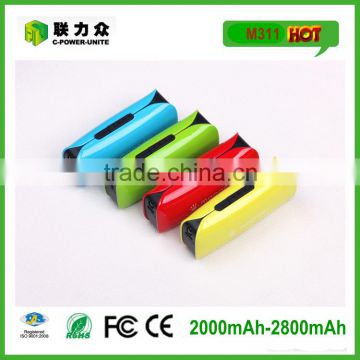 2600mAh kaichuang power bank with lipstick size