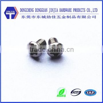 DIN7985 stainless steel pan head screws m1.2 screws for communication
