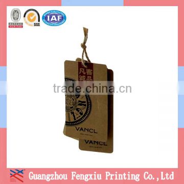 Paper Hangtag with Logo Printed for Garment