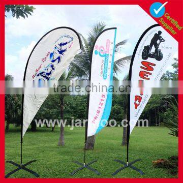 Durable 110g knitted Polyester windproof beach flag