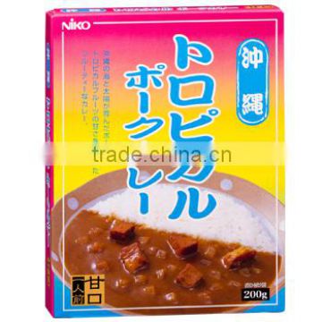 Japanese popular retort curry Okinawa tropical pork curry sauce (1serving, 200g)