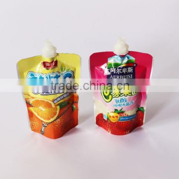sealing top stand up pouch with spout high quality