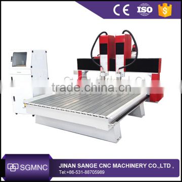 discounted price made in china cnc router machine desktop with Italian spindle double head