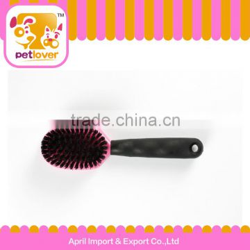 high quality small pet brush with rubber handle for dog petlover