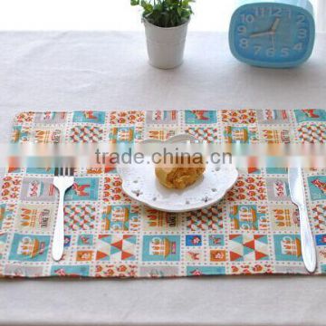 carrousel and geometrical linen cotton tea towel