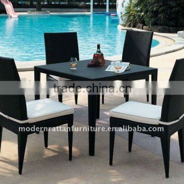 Rattan Dining Set Wicker Table and 4 armless Chairs FCO-006-2