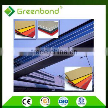 Greenbond fireproof plastic wall panel aluminum composite panel