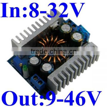 150W DC-DC Boost module dc 8-32v 12v 24v to dc 9-46v 24v 36v adjustable step up power converter for laptop ,monitor,etc