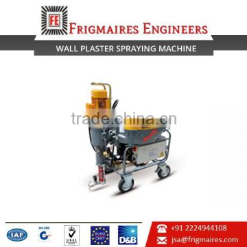 Wall Plaster Spraying Machine with High Functional Efficiency
