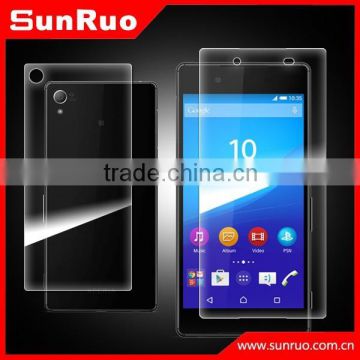 Front and rear glass screen protector for Sony z4,for Sony z4 back screen protector