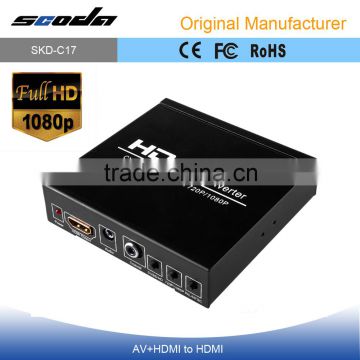 CVBS AV + HDMI TO HDMI HDCP Decode 1080P HD Video converter