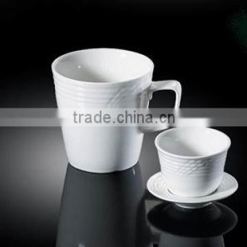 24oz ceramic mug & tea cup w.stripe,