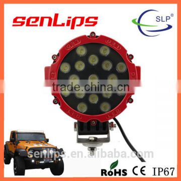 7Inch Circular 51W IP67 3740LM Epistar LED work light for Jeep off road SUV vehicles
