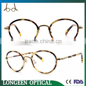 G3528-LQ0097 Retro round metal frame reading glasses