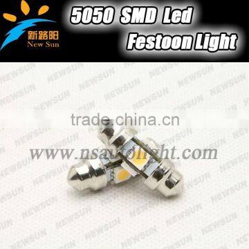 Newsun Factory New Products 5050 SMD Car Led Interior Light Festoon Dome Lights 36/39/42mm