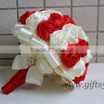 Handmade silk wedding bouquet