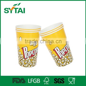 2016 new various size disposable popcorn paper cups