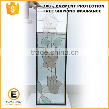 New design fashion low price stained glass doors
