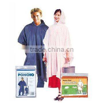 poncho clothes pvc raincoat for adult