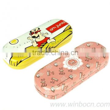 Two-layer tin cartoon kids students pencil case