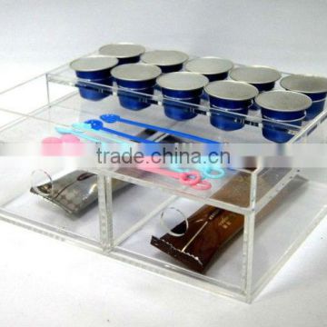 clear acrylic coffee capsule stand