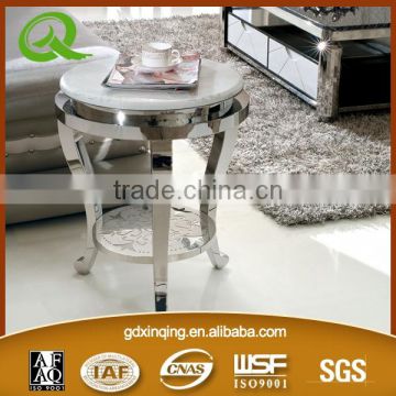 D351 living room marble top modern end table round end table