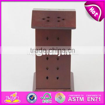2017 New design double sides of the top wooden incense holder W02A261