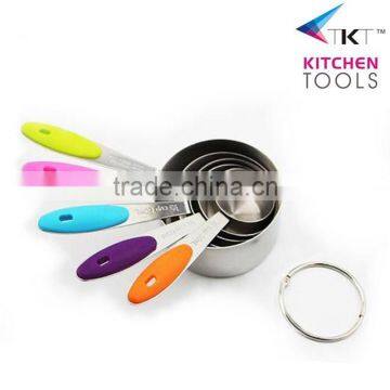 Stainlsee Steel Measuring Cup Set With Color Soft TPR Handle