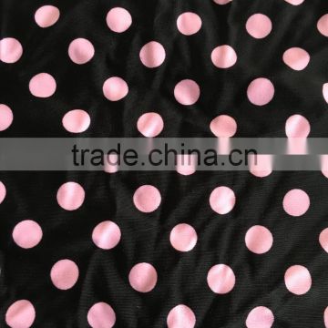 spandex/nylon fabric with dot printing