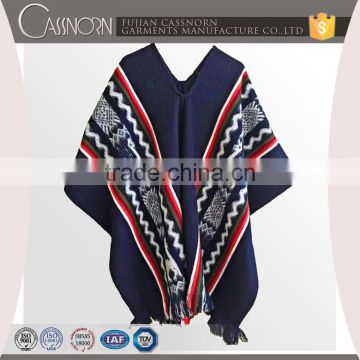 2016 geometric pattern light soft warm stylish wool new unisex poncho