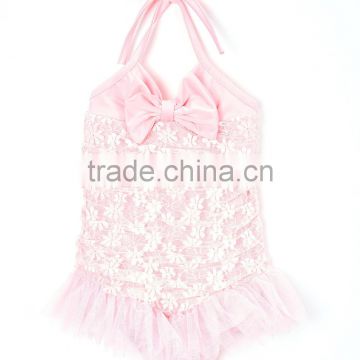 Hot Selling Girl Halter Dress Light Pink Halter One-Piece Girl Summer Halter Fashion Girl Clothing G-NP-S905-143