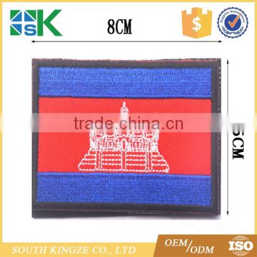 Clothing cambodia accessories National Flags Embroidery Patch