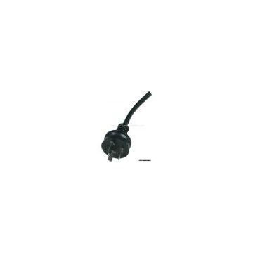 Australian Type Three Flat-Pins Plug with Power Cable