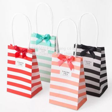 Custom shape red shipping paper bag candy