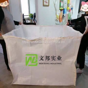 Top Open Flat Bottom 0.5 Ton Jumbo Bag for Construction Waste