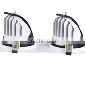 Well engineered rotated twin COB led downlight best price best choice loyal partner