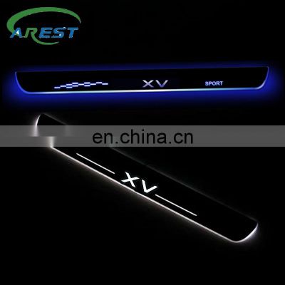 LED Car Door Sills Scuff Plates for Subaru XV 2012- 2017 Welcome Pedal Cover Dynamic Light Car Door Threshold Guard