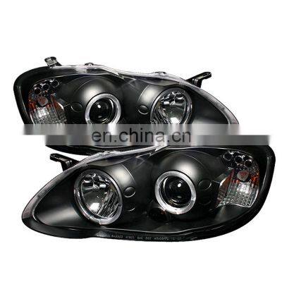 Angel Eyes & LED DRL Projector Headlights for Toyota Corolla 2003-2008 modified head lights