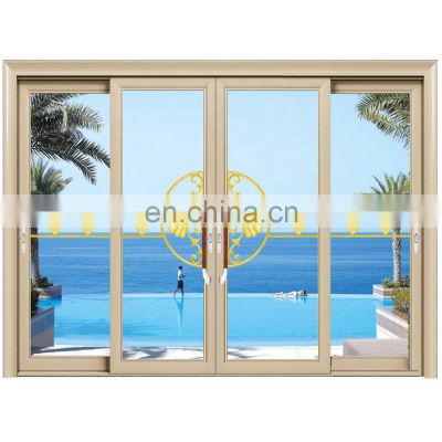 stable quality manufacturer aluminium  sliding tinted sliding glass doors luxury entry doors