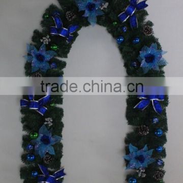 2015 new design pvc artificial garland with decoration