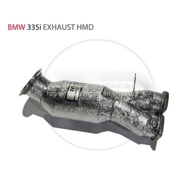HMD Exhaust Manifold Downpipe for BMW 335i Car Accessories With Catalytic converter Header Catless whatsapp008618023549615