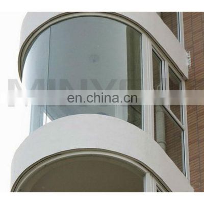 Factory direct sale Sliding open Curved PVC window