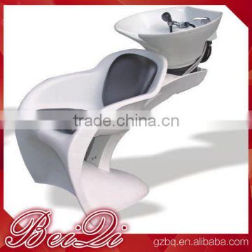Untique design beauty hair salon reclining shampoo chair,hot sale salon basin plastic chairs hair wash