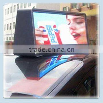 City advertiser full color HD Taxi top led sign boards