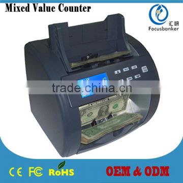 FB-810 Counterfeit Fake Currency Note Bill Cash Money Banknote Counter Detector Counting Machine for KWD&USD