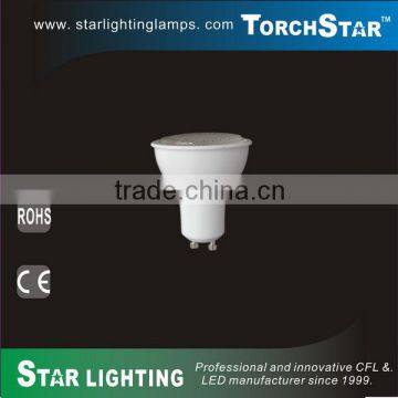 7W much brighter GU10 CFL bulbs (PC body)