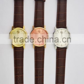 2015 buniness gent quartz analog watches High grade stainless steel watch for men